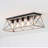Ciarrai 5-Light Flush Mount Rectangular Ceiling Vintage Farmhouse Style-549971084