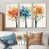 Toile naturelle avec cadre flottant