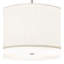24" Wide Cilindro Mushroom Pleated Textrene Pendant