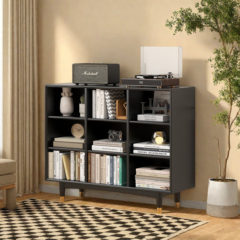 Marblehead, (3 Shelves) 35"H x 47.2"W x 12.2"D, Black