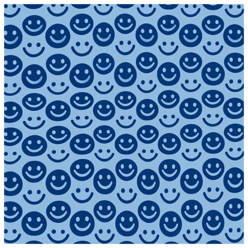 Tapis de bain Smiley, L 34 po x L 21 po