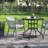 Metal Outdoor Dining Armchair with Cushions