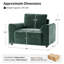 Fauteuil surdimensionné moderne avec accoudoirs l 48 po Bernice-1180643818-1180643819