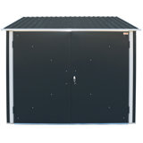 6 ft. 3 in. W x 6 ft. 4 in. D Metal Lean-To Bike Shed