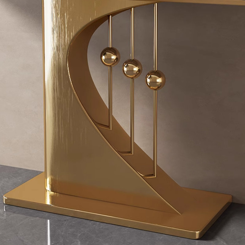 Console italienne moderne luxueuse, Noir et or