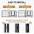 Petorldog Foldable 32" Dog Playpen with 16 Metal Wire Panels, Secure Fence for Yard, RV Travel (Black-Silver)-110539028