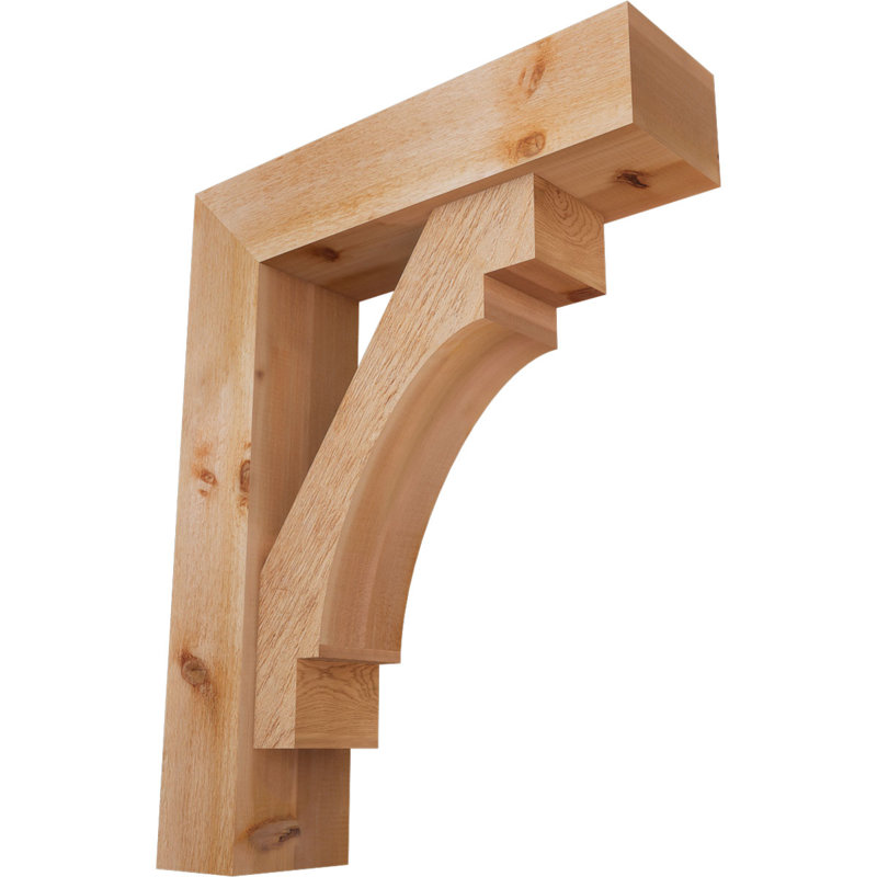 Support Merced Block avec support décalé, 38 x 30, Cèdre rouge occidental de l 8 po (scié brut)