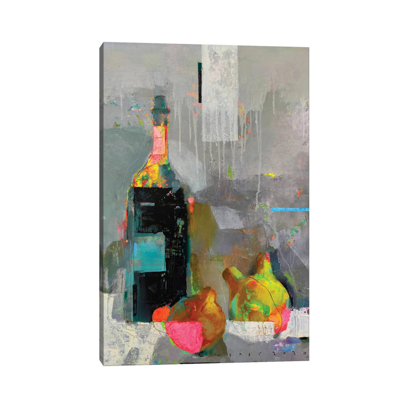 Pears 1 Piece Painting on Canvas, 20.32 cm H x 30.48 cm W, Wrapped Canvas
