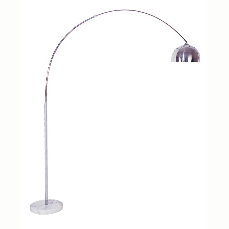 84'' White Arched Floor Lamp