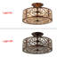 Plafonnier semi-encastré en cristal 4 lumières Classical
