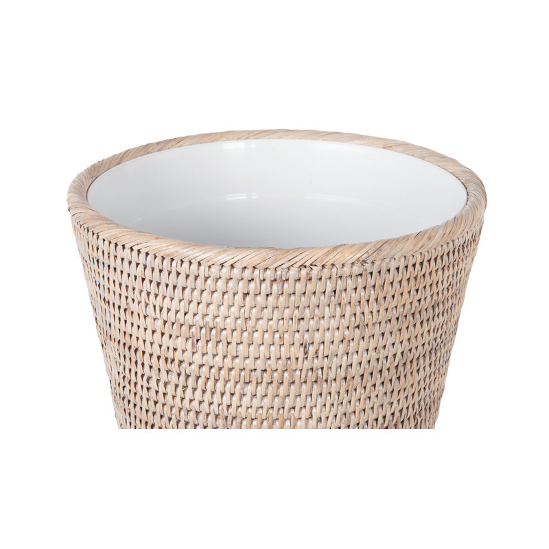 Corbeille pour déchets 2 gallons Everard Rattan, Lait de chaux