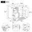 Meuble-lavabo autoportant de 30 pouces avec lavabo intégré, tiroir escamotable et fermeture en douceur, meuble-lavabo en bois aggloméré résistant à l'humidité
