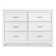 Commode double à 6 tiroirs Charlie