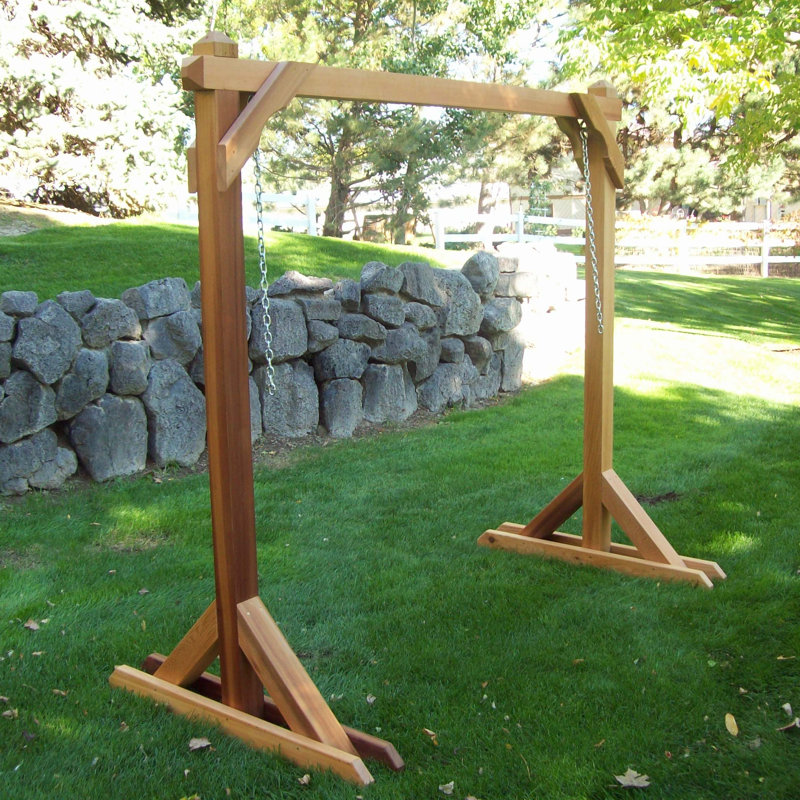 Bronaugh Cedar Porch Swing, Cedar Stain
