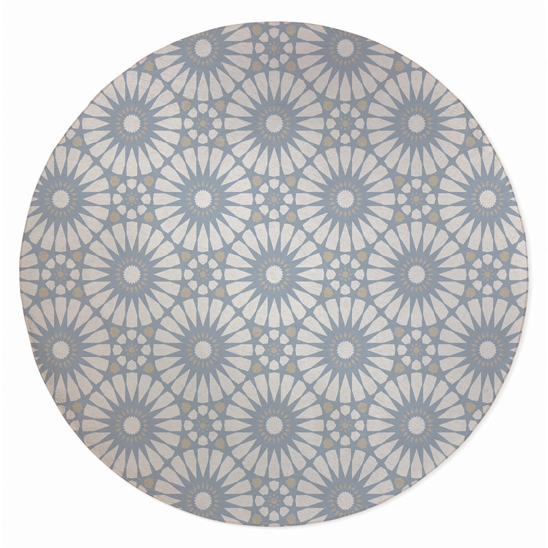Sylvia Outdoor Area Rug, Round 5'
