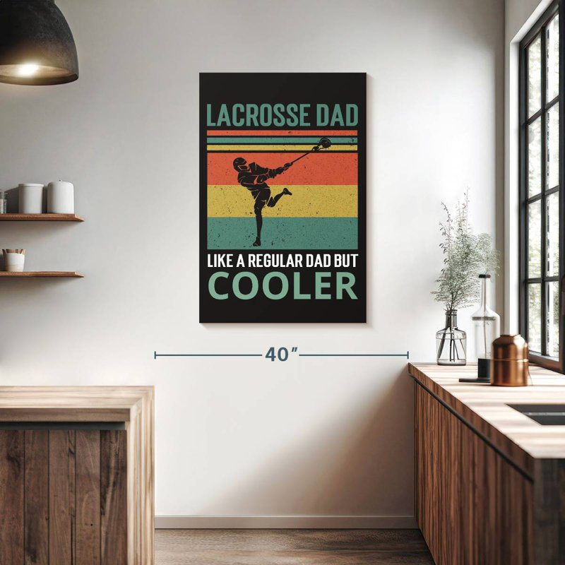 Sireci Lacrosse Dad, 39" H x 26" W