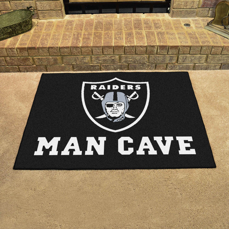 NFL Indoor Rug, Oakland Raiders, Rectangle 2'10" x 3'7"