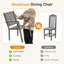 Deidre 4 - Person Patio Dining Set with Rectangular Table , Cushions Included-96382019