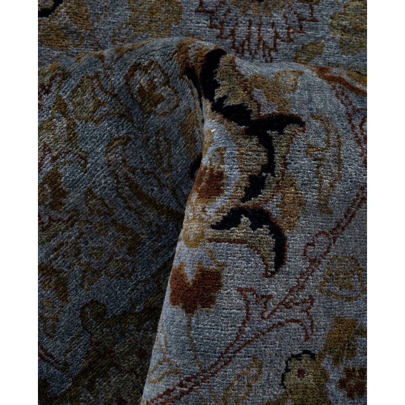 Overdyed One-of-a-Kind 9' 1" X 9' 1" Hand Knotted Area Rug