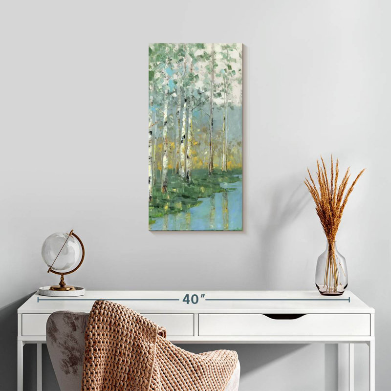 Birch Reflections III, H 24 po x l 12 po