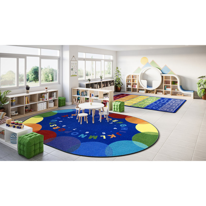 Tapis multicolore Take A Siège, Ovale 7 pi 8 po x 10 pi 9 po