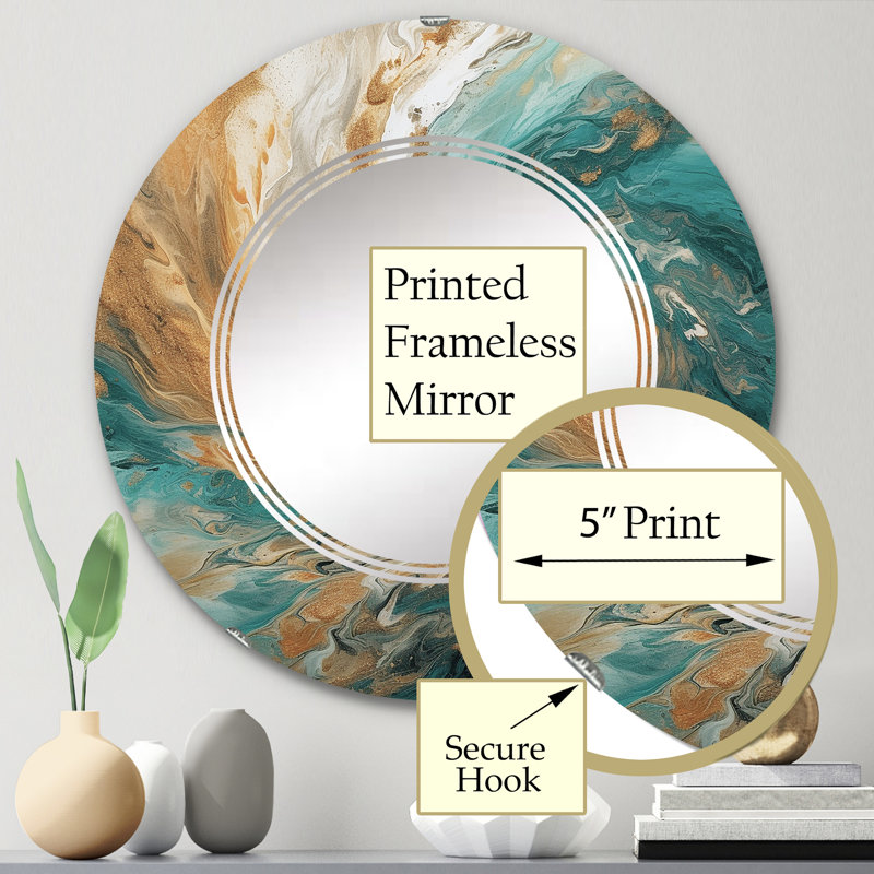 Miroir mural Zyien, 24 po x 24 po