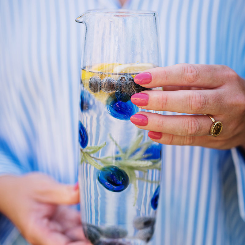 Drop Glass Pitcher
