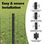 Vidaxl Euro Fence With 11 U Posts Steel-114618610-114618612