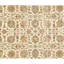 Hand Knotted Wool Area Rug in Cream