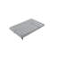 Appui-tête réglable du canapé 1pc gris clair avec dossier capitonné Biscuit convertible en méridienne