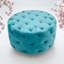 Sheffer 80cm W Velvet Round Pouffe-1077311860