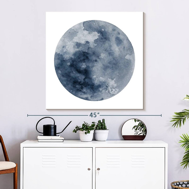 Arney Celestial Blue Moon, 33" H x 33" W