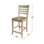 Tabouret de comptoir 24 po Guzik-119182840