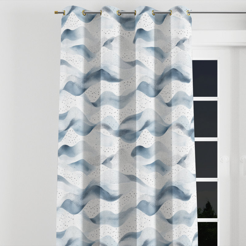 Rideaux à œillets Dots, Œillets dorés, L 52 po x L 84 po
