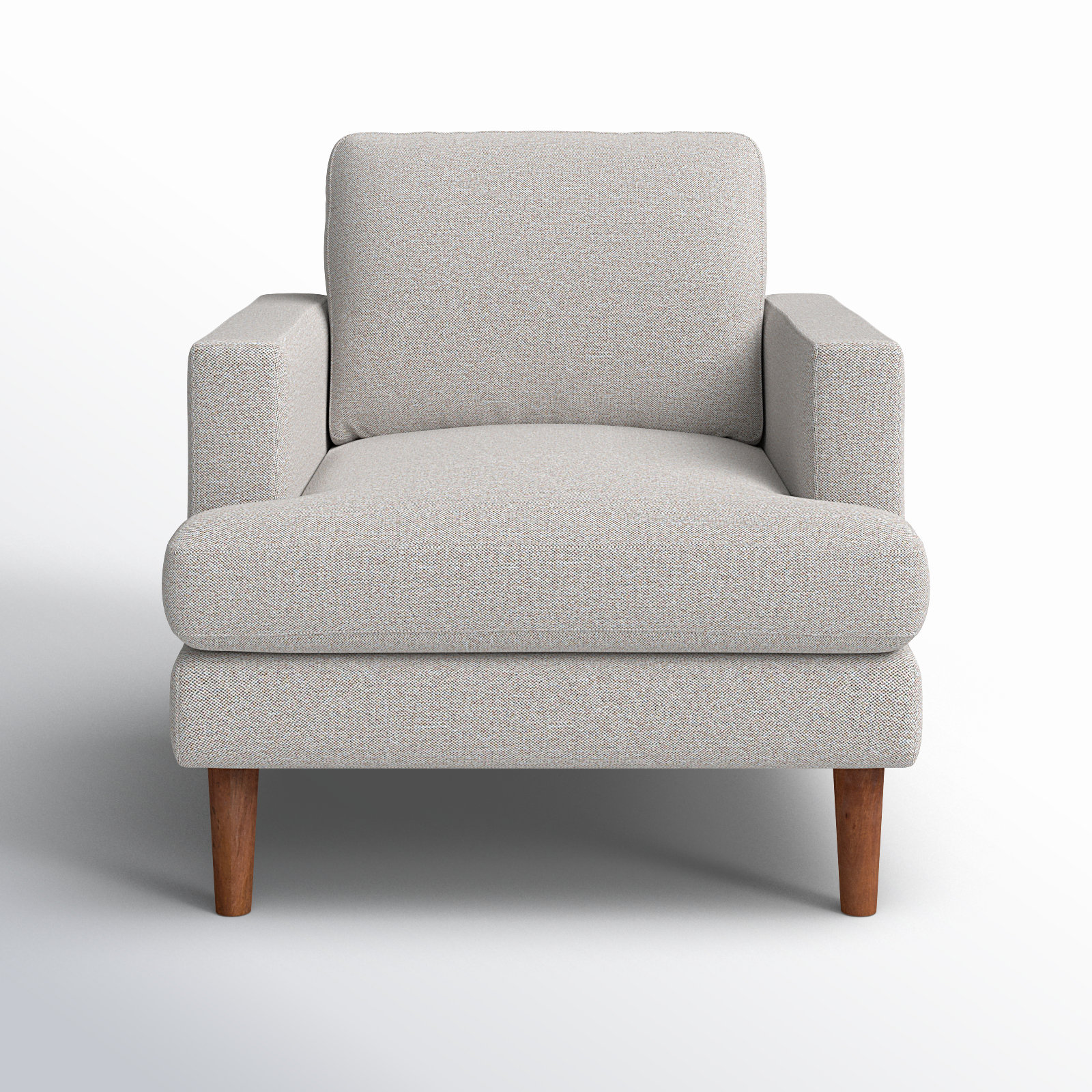 Laguna Oak Armchair, Mushroom Performance Basketweave