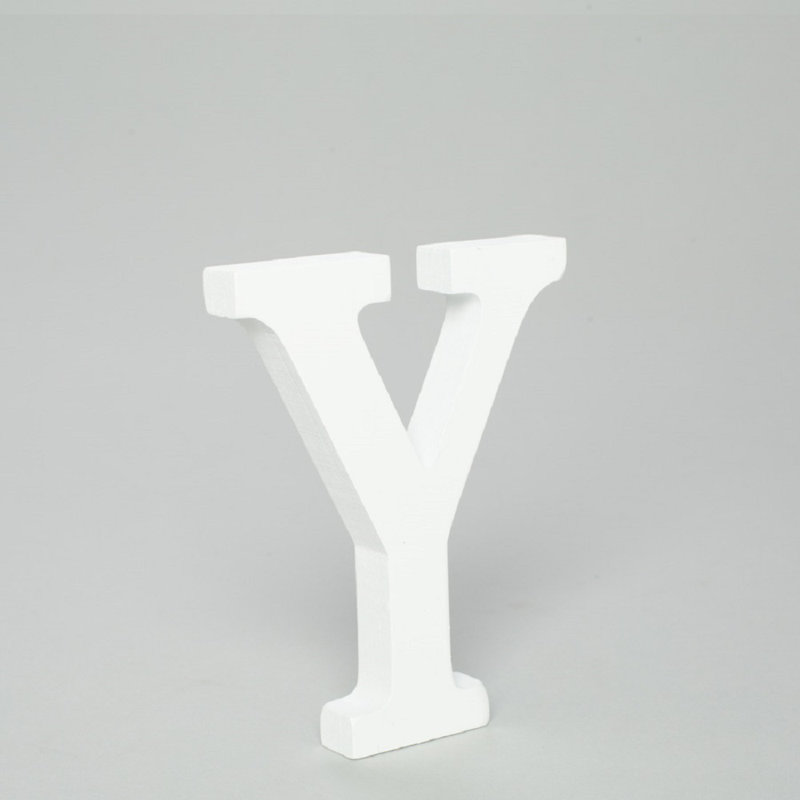Bloc de lettres en bois, Y
