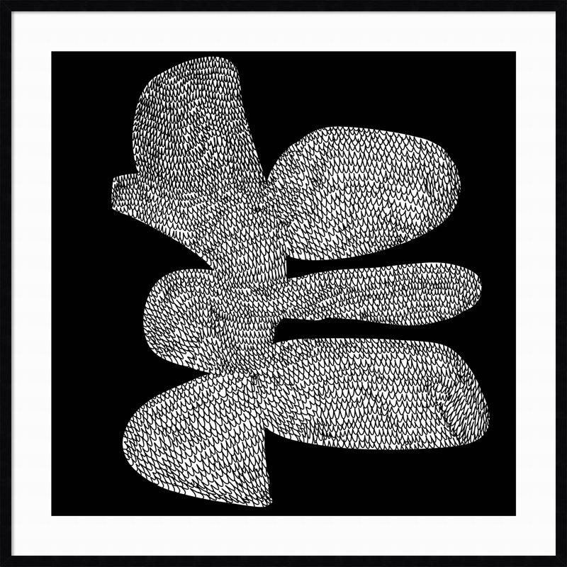 «Craft» encadré sur papier par Dan Hobday, reproduction, Noir, H 41 po x l 41 po x P 1 po