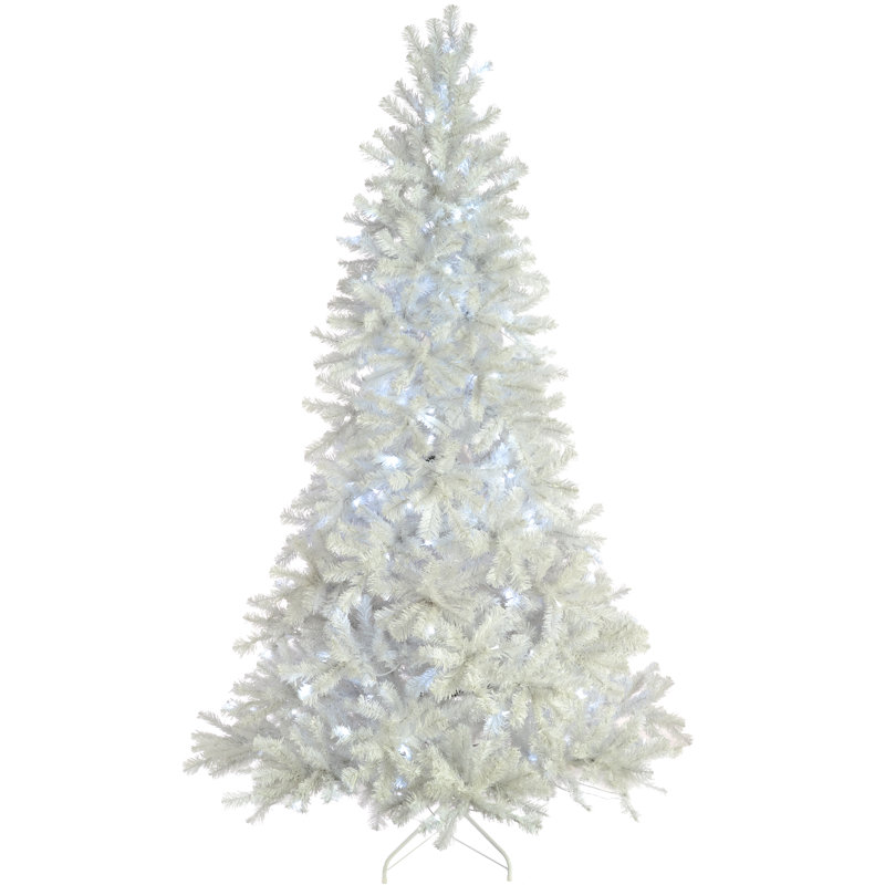 Lighted Artificial Pine Christmas Tree, 8ft H x 5.17ft W x 5.17ft D