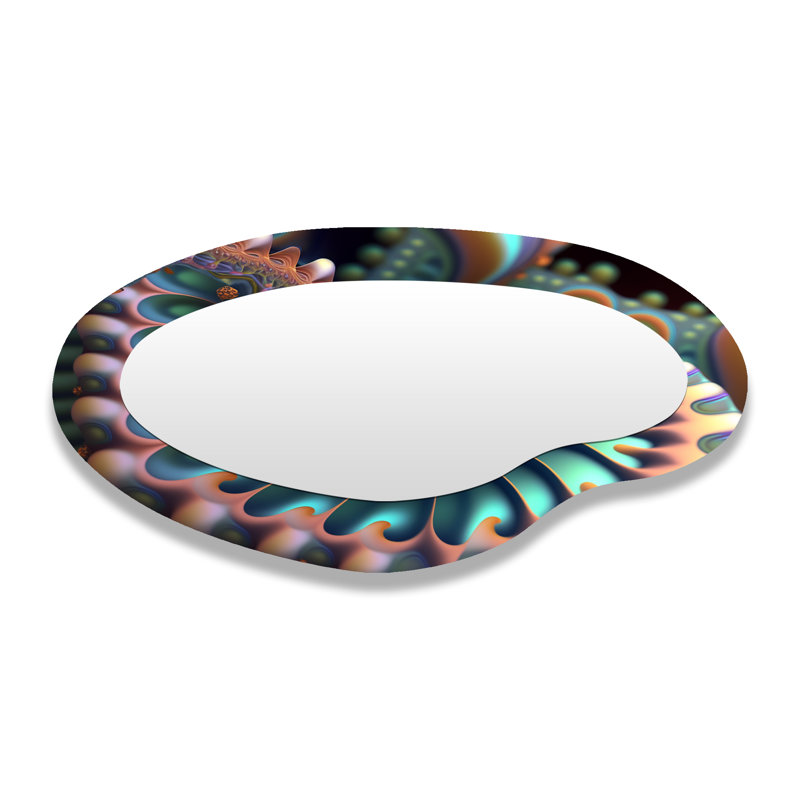 Grand miroir mural Pastel Fractal Spiral Universe VII - Abstract