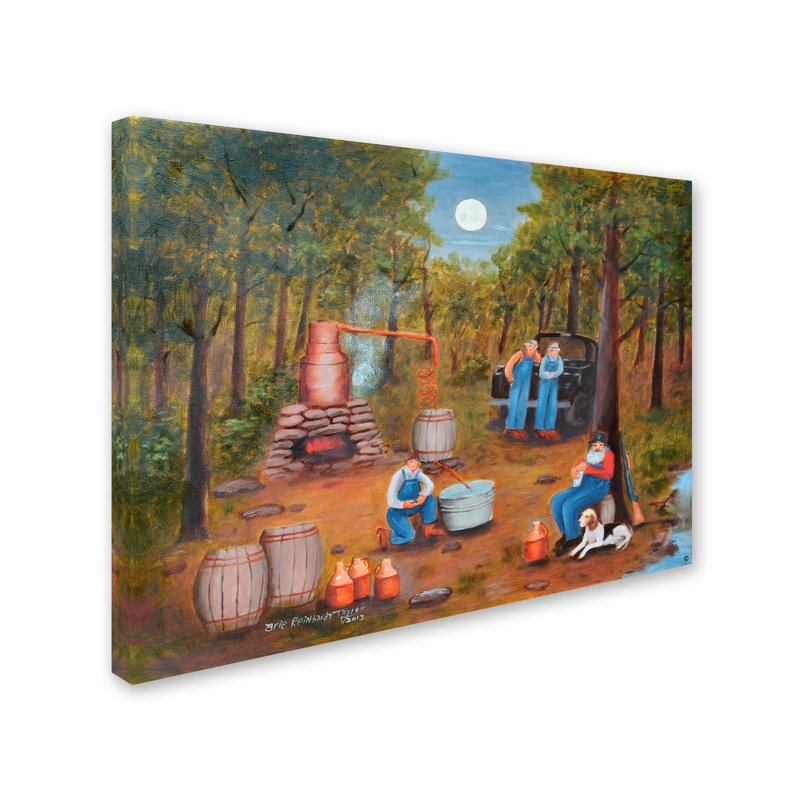 Dugazon 'Moonshine Run' Print on Wrapped Canvas, 14" H x 19" W