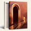 Art mural sur toile Futuristic Bronze Archway And Curved Path-133548018