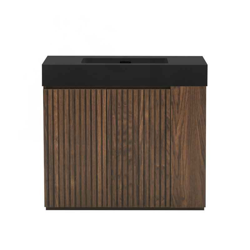 Meuble-lavabo 36 po en noyer Winston, Noyer brun
