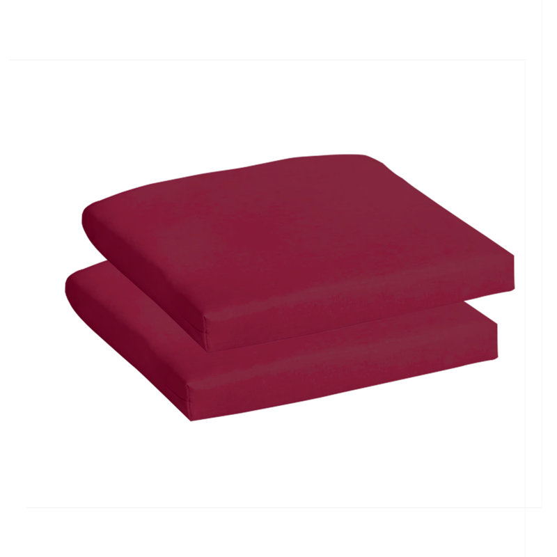 Coussin de siège d'extérieur, Rouge, 18 po x 18 po