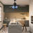 42"W Cecily LED Indoor Swirl Hand-Cut Glass Ceiling Fan With Remote Control-1213666920