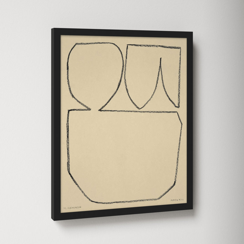 Sand 2 by Michael Kempen, Black Framed, 16" W x 20" H