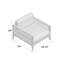 Chaise de patio avec coussin Tovias-946565896