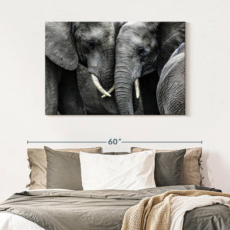 Brampt Sweet Elephants, 32" H x 48" W