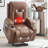 Infinite Position Power Lift Recliner Chair For Elderly, Heavy Duty Motion Mechanism With 8-Point Vibration Massage And Lumbar Heating, USB Charging Port, Cup Holders-1208097801