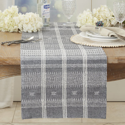 Modernist Woven Stripe Table Runner