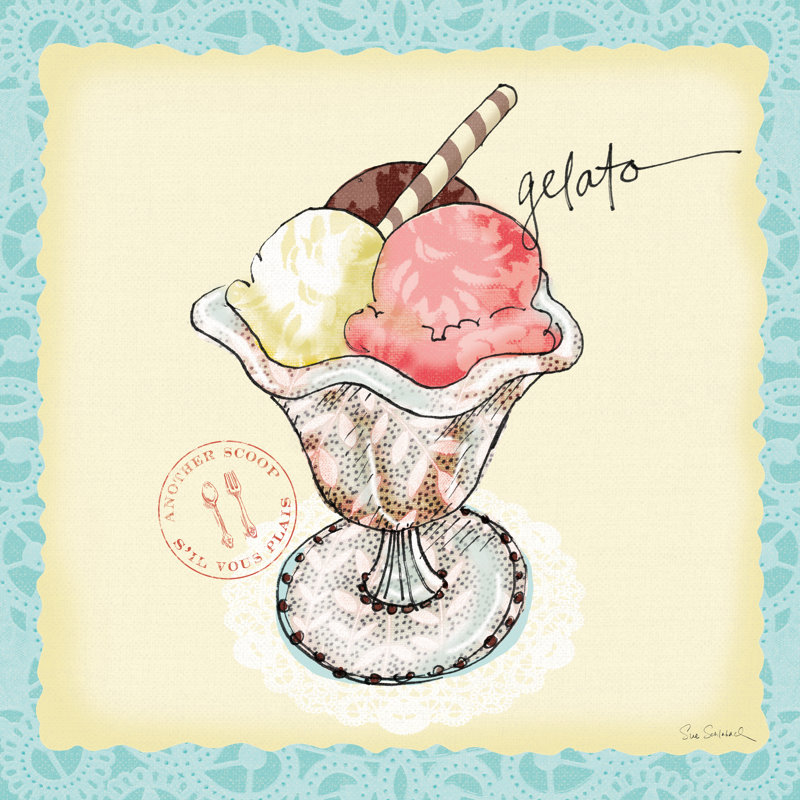 Dessert Please III - Wrapped Canvas Print, 76cm H x 76cm W x 3.8cm D